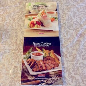 2 Costco Cookbooks Fabulous Food & Home Cooking both softcover Great Condition